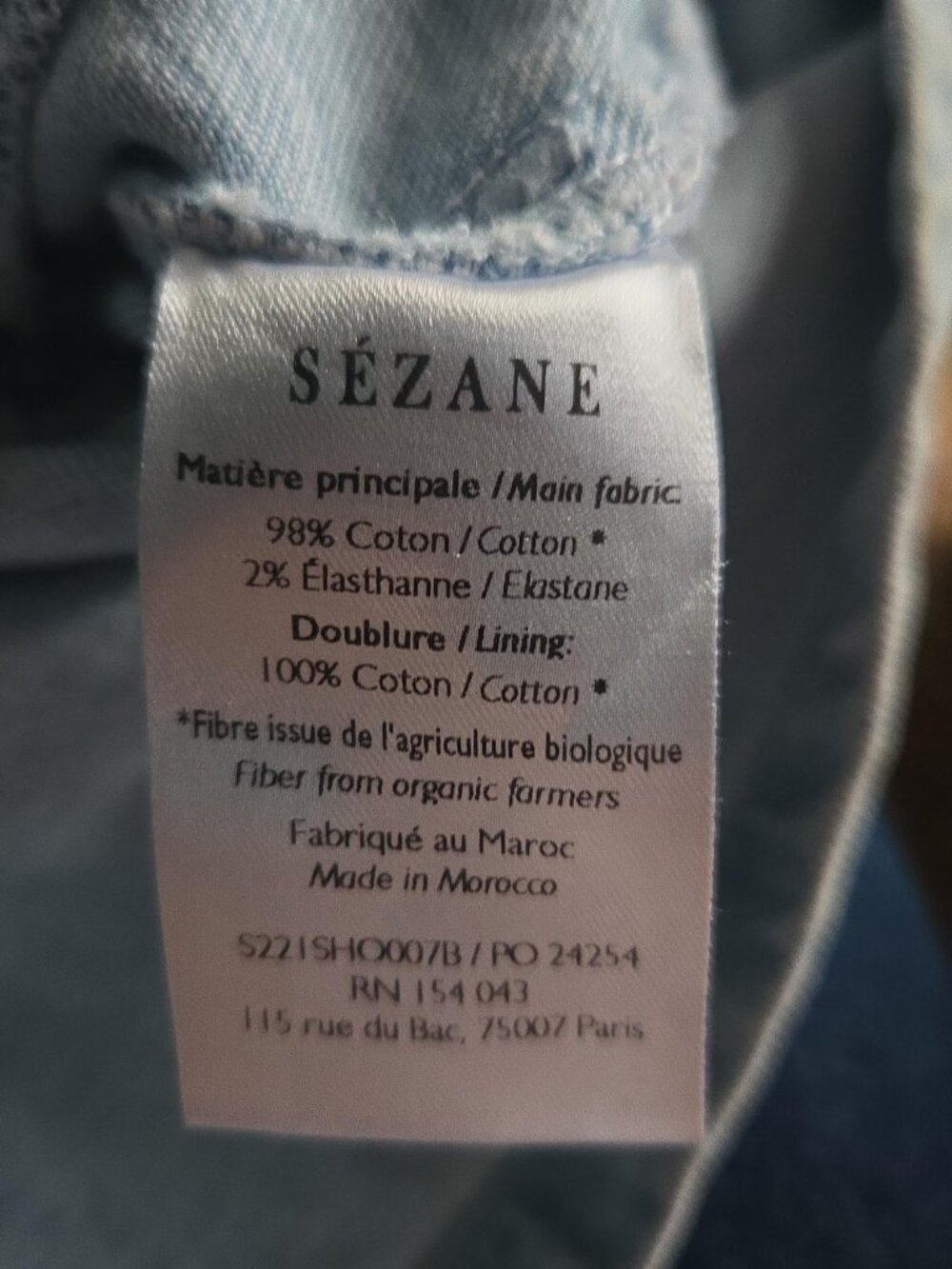 Sezane Diea shorts sz 38/US 6 - Picture 5 of 5